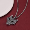 FaithHeart Nordic Viking Jewellery Mens Wolf Necklace Stainless Steel Fenrir
