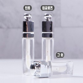 3ml Silver Lip Tint/Gloss Empty Bottle Silver Tint Empty Bottle - 3ml 10ea