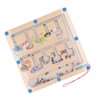 Magnetic Color and Number Maze Board Early Education Wooden Matching