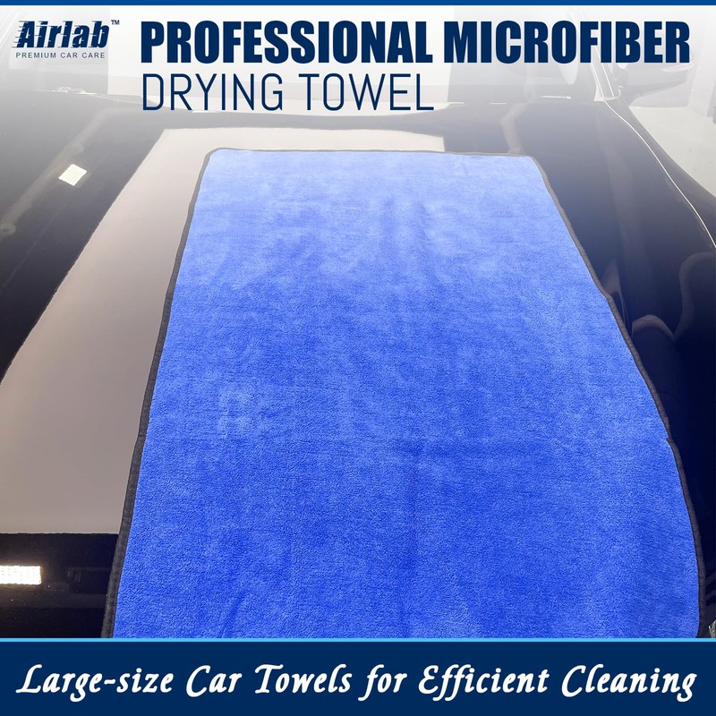 Airlab Microfibre Cloth Extra Large XXL 90x60cm, Dual-Sided Car Drying