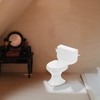 SAFIGLE 2Pcs Miniature Toilet Mini Toilet Doll House Bathroom Furniture