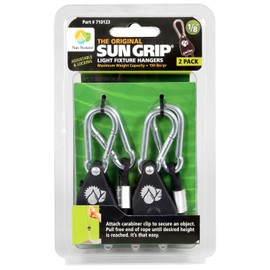 SunGrip Sun Grip 710123 1/Pair Original Light Hanger, 1/8", Black