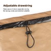 NEXCOVER Square Fire Pit Cover - Waterproof 600D Heavy Duty