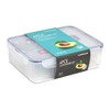 4pce container set - Rectangular 3.9lt with Freshness Tray/ 1.0lt/
