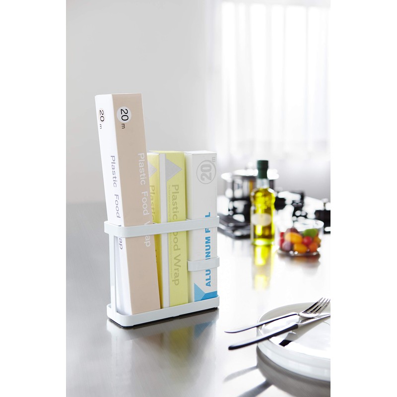 山崎実業(Yamazaki) ツールスタンド ワイド ホワイト 約W17×D6.7×H14.5cm タワー 7841