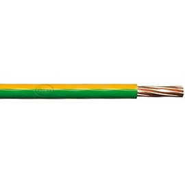 Merriway BH01512 Single Core Round Earth Cable, 6491X 1.5mm Yellow & Green, 10 Metres (33 feet)