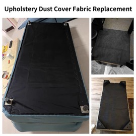 Cambric Dust Cover Fabric Black 3 Yards x 63 Inches, Upholstery Dust Cover Fabric Replacement for Chairs, Sofas, Couches Underside