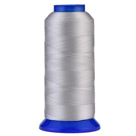 Selric [1500Yards / 30 Colors Available] UV resistant High Strength Polyester Thread #69 T70 Size 210D/3 for Upholstery, Outdoor Market, Drapery, Beading, Purses, Leather (Silver)