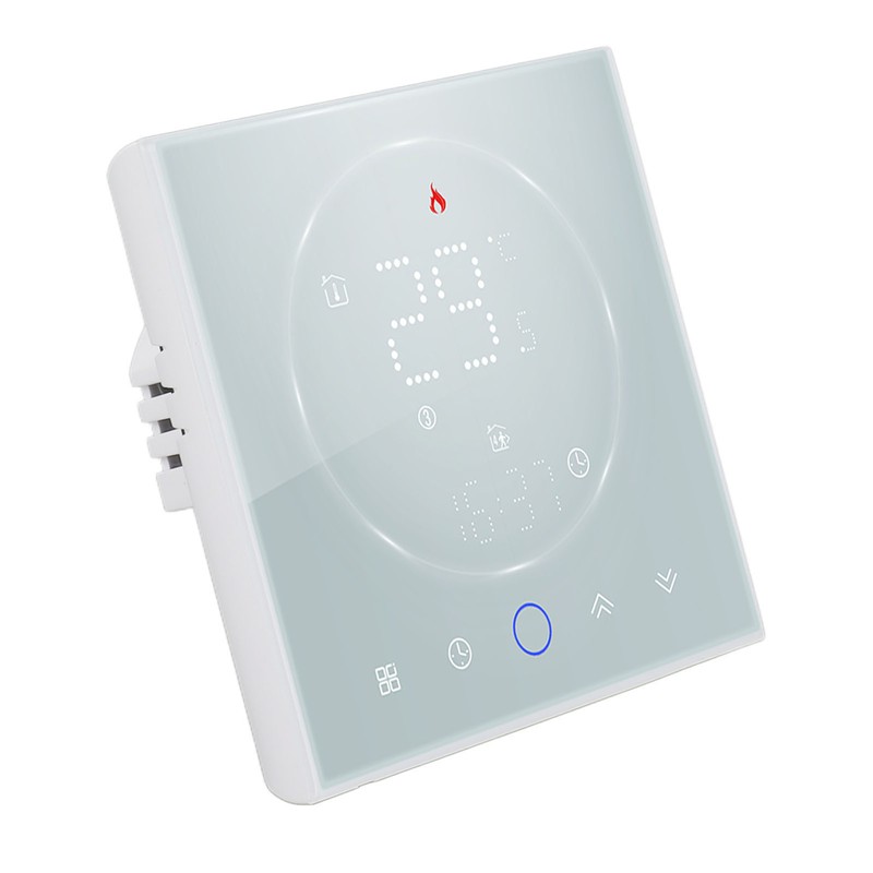 Smart Thermostat LED Screen Water Heating Control 13mm Recessed Wireless