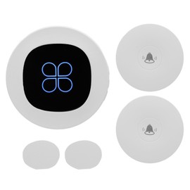Wireless Doorbell Self Powered 1 Receiver 2 Push Button Battery Free Door Bell Kit for Home EU Plug