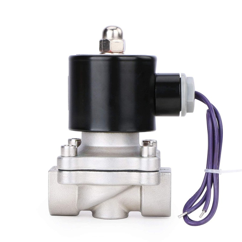 U.S. Solid 3/4" Stainless Steel Electric Solenoid Valve 12VDC N.C.