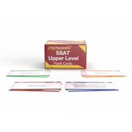 SSAT Upper Level Prep Study Cards 2025-2026: SSAT Upper Level Verbal, Reading, and Math Review with Practice Test Questions [Full Color Cards]