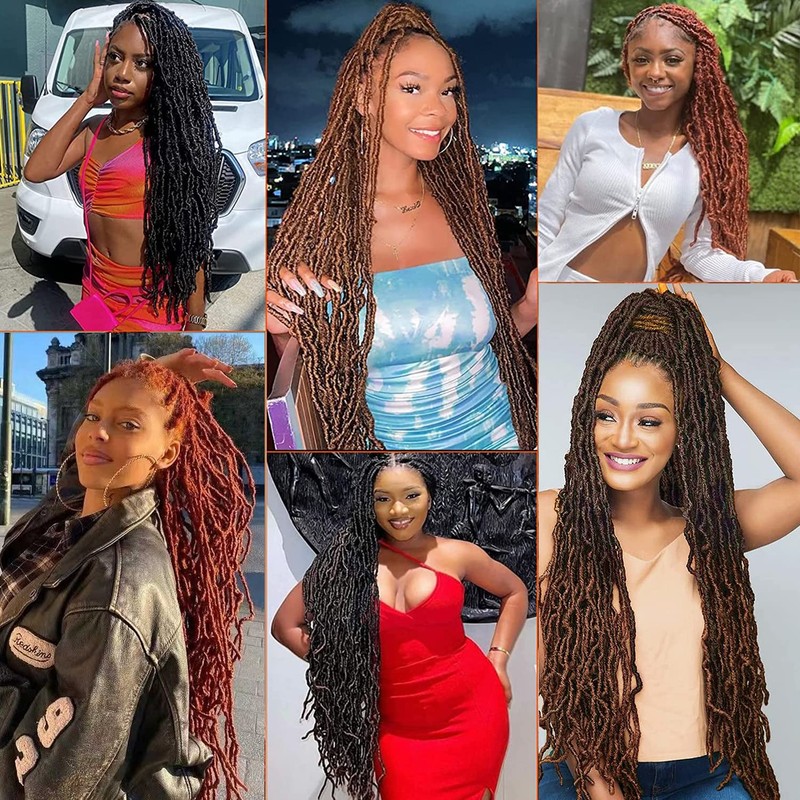 Faux Locs Crochet Hair Kanekalon Synthetic Hair Crochet Braids Extensions