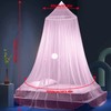 FFTANXS Mosquito Net Canopy, Pink, Size W 413.4" x L