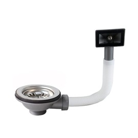 Kitchen Sink Drain Assembly, 110mm / 4.33" Stainless Steel Basket Strainer for 8.31cm / 3.27" Opening Sink