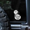 Funny Stop Sign Vinyl Decals for Car Windows - Waterproof
