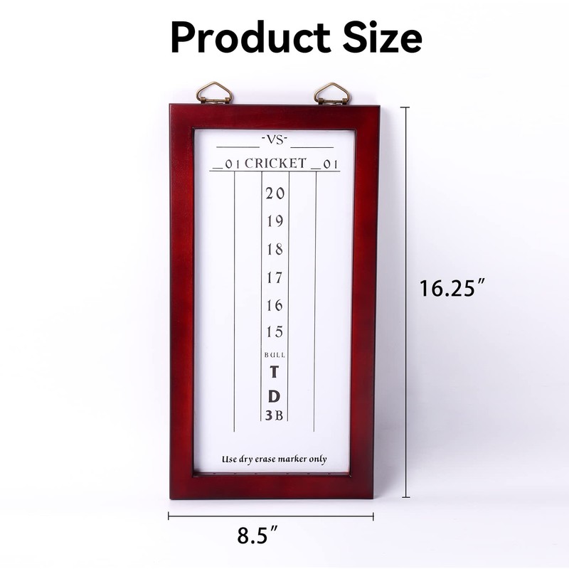 GSE Games & Sports Expert Dry-Erase Dart Scoreboard for Cricket