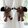Decorative Curtain Tiebacks Elastic Fasterner Cartoon Animated Figure Curtain Holdbacks