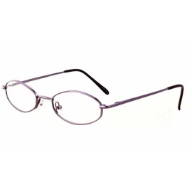 Calabria Metal Flex KIDS 1000 Oval Blue Light Blocking Reading Glasses +3.00 Purple Girls