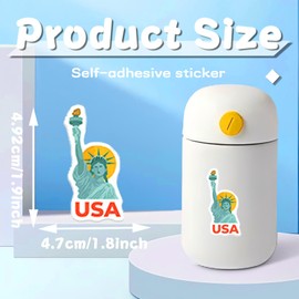 100 Pcs World Travel Stickers Set Cityscape Aesthetic Travel Map Stickers Vinyl Waterproof Stickers for Water Bottles Laptops Bike Car Motorcycle Skateboard