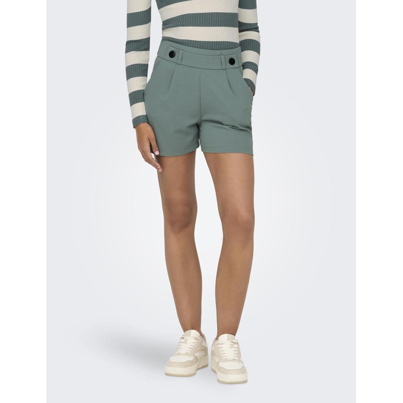 JdY Women's Jdygeggo JRS Noos Shorts, Chinois Green/Detail:black Button, L