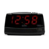Acctim Wade LED Red Display Digital Alarm Clock with Smart