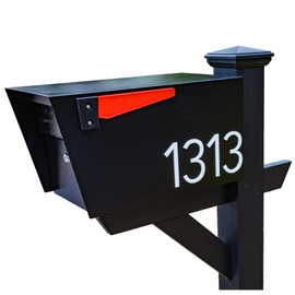 Discovered Designs – Premium Individual 3D Acrylic Mailbox Number - 2 in, 3 in, 4 in – Self Stick – Long Lasting – Weatherproof – Made in USA (White)
