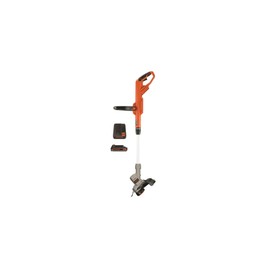 BLACK+DECKER 20V MAX Cordless String Trimmer, 12 Inch Steel Blade, Reduced Vibration, Battery and Charger Included (LST300)