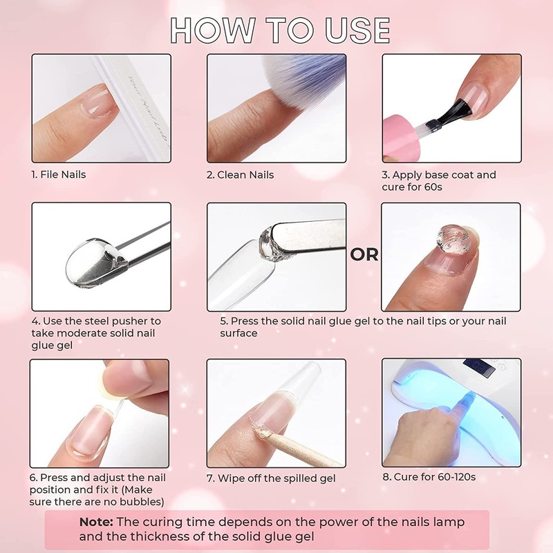 Makartt Solid Nail Gel Glue for Soft Gel Nail Tips