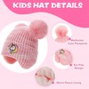 FENELY 3Pcs Kids Winter Beanie Hat Scarf Gloves Set, Children