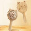 Cat Hair Wood Brush Scalp Massage Wooden Comb Portable Promotion 5ea