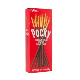 Sticks Glico Pocky Chocolate Cream Covered Biscuit, 1.41 oz,5 PACK, 10 PACK, 20 PACK - 10 PACK