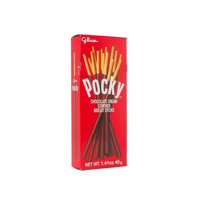 Sticks Glico Pocky Chocolate Cream Covered Biscuit, 1.41 oz,5 PACK,