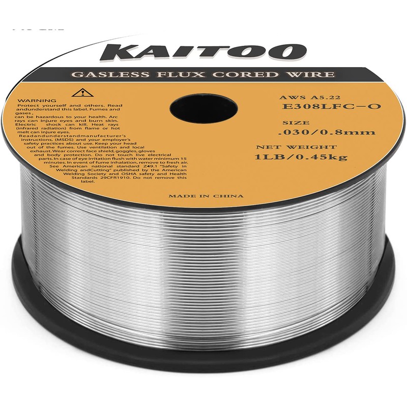 KAITOO E308LFC-O .030.Diameter, 1-Pound Spool Stainless Steel Gasless Flux Cored