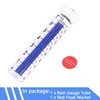 Rain Gauge Replacement Tube,Freeze Proof Tube Plastic with Red Float