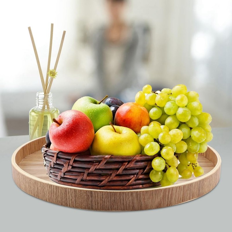 Plato para Servir, Bandeja Redonda de para Servir, Decoración del
