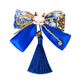 OTAKUMARKET Hair Ornament, Ribbon, Hakama, Graduation Ceremony, Kimono, Yukata, Furisode, 7-53 Coming-of-Age Ceremony, Hair Decoration, Ribbon, Japanese Style, For Girls, Children, Hair Accessories, 1