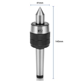 Live Centre Point, CNC Lathe Tool MT2 Precision Rotary with 60 Degree Precision Turning Steel Tip for Machine Taper CNC Lathe Tool