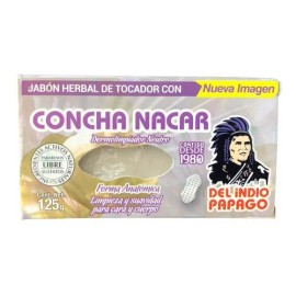Jabón Concha Nácar Indio Papago Cara Cuerpo 125g Apto Bebés                                                                                           