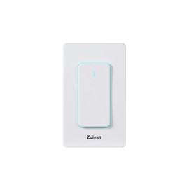 Zoiinet Wireless Lights Switch(Remote Only), No Wiring, Buckle Design & Removable, Muti Way Switch, No WiFi Needed, Programmable, Work with Receiver, Outlet & Light Socket