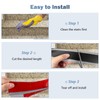 Pionasuicg Rubber Stair Edging Self Adhesive Staircase Step Edge Protector
