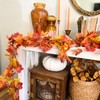 CQURE 3 Pack Fall Leaf Garland, Hanging Fall Vines Autumn