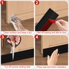 MYFAMIREA Door Weather Stripping 1IN (W) x 20FT (L) Silicone