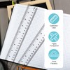 Pack of 12 Plastic Rulers 30 cm / 12 Inch2,