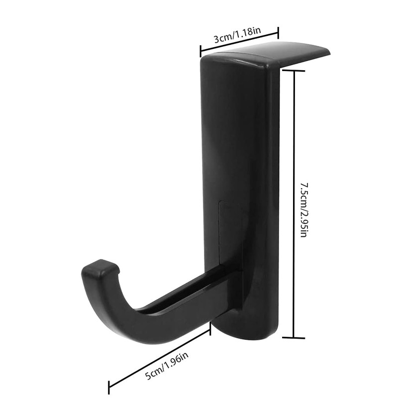 VizGiz 2 Pack Headphone Stand Hook Headset Holder Hanger Stick-on