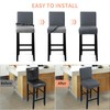 Fuloon Waterproof Bar Stool Covers, High Elastic Fit Removable Washable