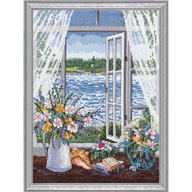 Janlynn A Breeze Off The Ocean Counted Cross Stitch Kit