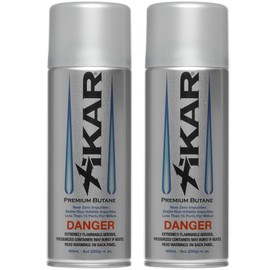 Xikar PUROFINE Premium Butane Fuel Refill with 0 Impurities - Premium Quality Fuel for Jet Flame Lighters and Torches - High Altitude Formula, 8oz (400ml) 2 Pack