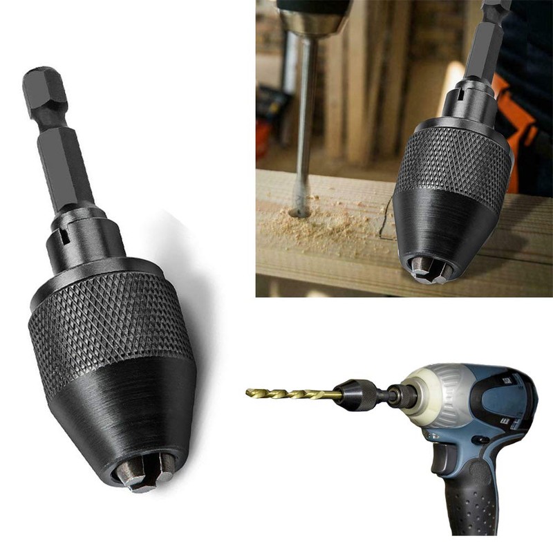 Bestgle 0.01-0.26 inch (0.3-6.5 mm) Drill Chuck Hex Shaft Mini
