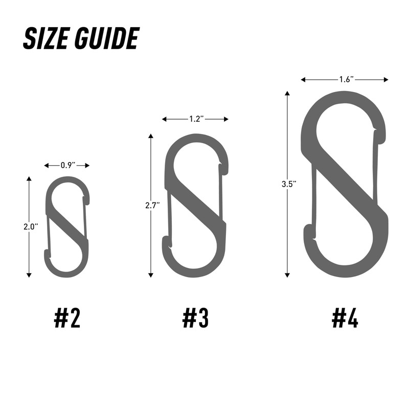 Nite Ize S-Biner Dual Carabiner Aluminum, Size #3, Olive